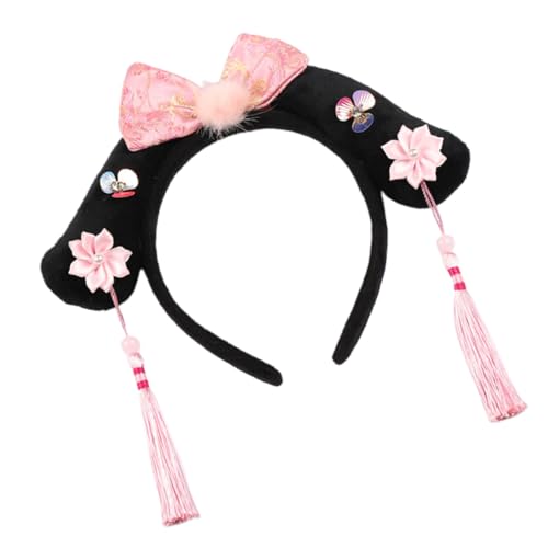 Ipetboom Damen Stirnbänder 1 X Kinder Stirnband Fliege Geburtstagshut Miss Polyester Modische Haarspange von Ipetboom