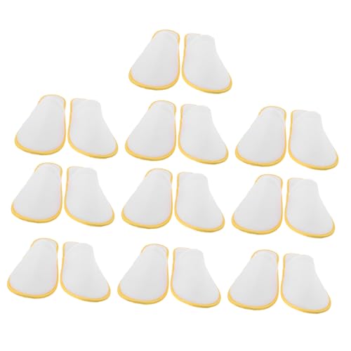 Ipetboom 10 Paare Einweg Hausschuhe Damen Herren Rutschfeste Hotelpantoffeln Dicke Weiche Reise Slipper Für Gäste Beauty Salon Urlaub Zuhause von Ipetboom