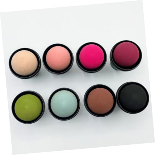 Ipetboom 10 Sätze Teiliges Make up Schwamm mit rundem Kopf Latexfrei Feine Verarbeitung Vielseitig für Puder Foundation Concealer Praktisches Kosmetik tool für Damen mit Box und Griff von Ipetboom