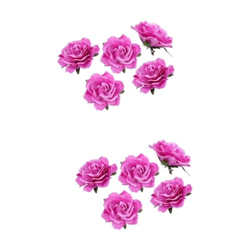 Ipetboom 10 Stk Haarschmuck für Damen Haarspangen weihnachtsparty gefallen Blumenhaar Haarklammer Haarnadel Blumenclips Blumenbrosche Rosen Kopfbedeckung Korsage Fräulein Violett von Ipetboom