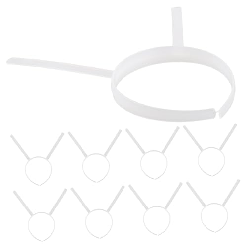 Ipetboom 10stücke Transparente Kunststoff Stirnbandrahmen Basis Für Basteln Leer Kopfbedeckung Rahmen Zur Dekoration Diy Projekt Zubehör von Ipetboom