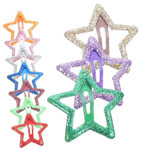 Ipetboom 10stücke Sternform Haarspangen Metall Snap Clips Für Mädchen Junge Mädchen Haaraccessoires Party Alltag Schmuck von Ipetboom