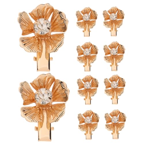 Ipetboom 10stücke Blumenhaarnadeln Aus Metall Floral Haarclips Für Frauen Blumenkopfschmuck Haarspangen Für Verschiedene Anlässe von Ipetboom