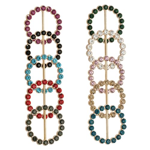 Ipetboom 10 Stück Teiliges Bunte Hemdclips Multifunktional als Elegante Schalhalter für Damen Modische Kleidungsecke Schmuck Geeignet für Alltag Partys und Business looks von Ipetboom