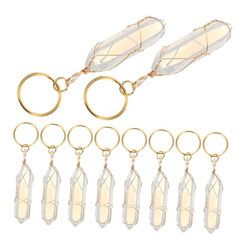 Ipetboom 10 Stück Teiliges Haarschmuck für Zöpfe Leichte Komfortable Dreadlock Ringe mit Strahlenden Kristallanhängern Sicherer Drahtschlaufen Design Vielseitig für Styling bei Damen von Ipetboom