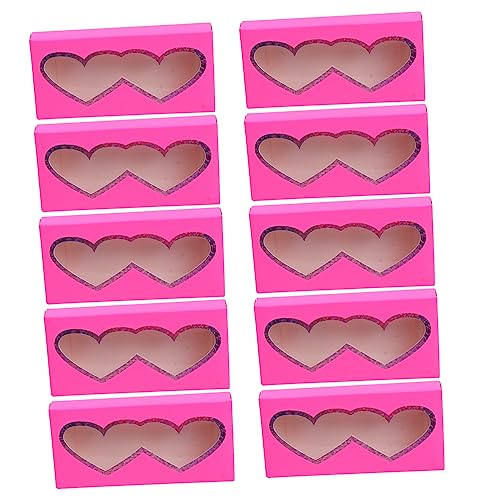 Ipetboom 10 Stück Teiliges Herzförmige Papier Wimpernboxen mit Transparentem Fenster Leichte Aufbewahrungsboxen für Falsche Wimpern Sicher Verschließbar Praktisch für Wimpernsammlung und Ipetboom 10 Stück Teiliges Herzförmige Papier Wimpernboxen mit Transparentem Fenster Leichte Aufbewahrungsboxen für Falsche Wimpern Sicher Verschließbar Praktisch für Wimpernsammlung und von Ipetboom