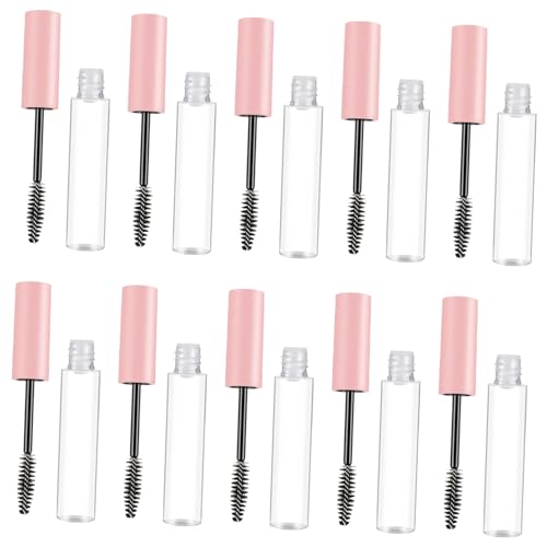 Ipetboom 10 Stück Teiliges Nachfüllbare Mascara Flaschen Leere Eyeliner Behälter Kosmetik Behälter Wiederverwendbare Wimperncreme Fläschchen für Makeup Anfänger und Profis Rosa von Ipetboom