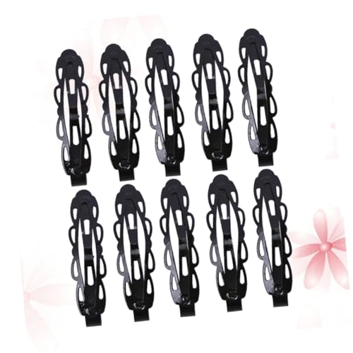 Ipetboom 10 Stück Teiliges Schwarze Haarklammern für Langlebige Haarschmuck Accessoires Einfache Wassertröpfchen Form Vielseitig für Mädchen und Teens Robust und Stilvoll von Ipetboom