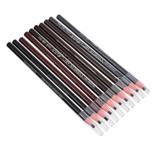 Ipetboom 10 Stück Wasserfester Augenbrauenstift Tragbare Augenbrauen Make up Tools Für Frauen 5 Farben (schwarz Mittelbraun Dunkelbraun Hellbraun Grau) Für Reisen Und Tägliches Makeup von Ipetboom