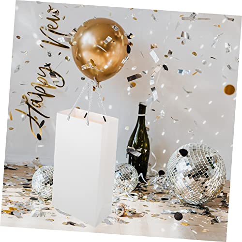 Ipetboom 10 Stück Weintaschen Set Robuste Tragetaschen für Weinflaschen Hochwertige Geschenktüten aus Dickem Papier für Hochzeiten Partys und von Ipetboom