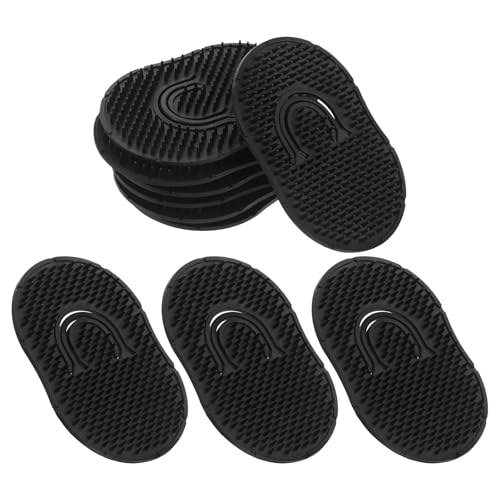 Ipetboom 10 Stück flacher Taschenkamm für Männer – Silikon-Haarbürste zur Kopfhautmassage – reisefreundliche Haarbürste zur Schuppenentfernung und Kopfhautpflege von Ipetboom