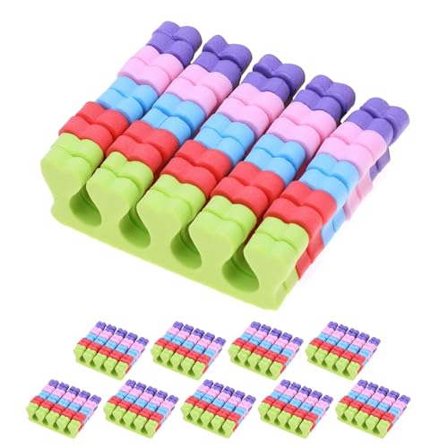 Ipetboom 10 stücke Schaum Zehenspreizer Zehenabstandshalter Kissen Nagellack Nail art Finger Füße Schwamm Pediküre Maniküre Werkzeuge für Salon von Ipetboom