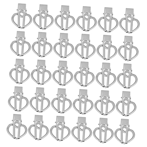 Ipetboom 100stücke Herzförmige Haarnadeln Geometrische Haarspangen Aus Ausgehöhlte Entenschnabel-clip-haarspangen Für Damen Silber von Ipetboom