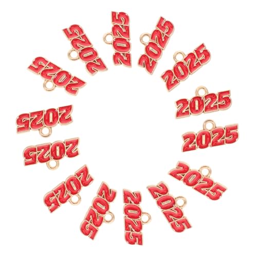 Ipetboom 100 Stück Anhänger Zinklegierung DIY Jahrszahl Charms für Armbänder Schlüsselanhänger Schmuckherstellung Vielseitig Robust Stilvoll von Ipetboom
