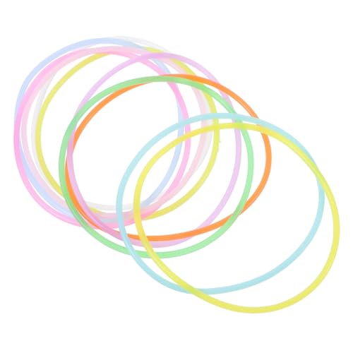 Ipetboom 100 Stück Leuchtende Silikon Armbänder Elastisch Dünn Langlebig The dark Party Accessoire für Frauen Männer Teens Jahre Stil von Ipetboom