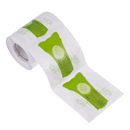 Ipetboom 100 Stück Nagelverlängerungsfolie Maniküre Tool UV Gel Form Aufkleber mit Rasterlinie Präzise Nail Tips Guide für Schnelles Nageldesign zu Hause Salon von Ipetboom