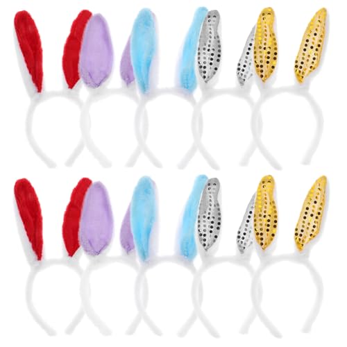 Ipetboom 100stücke Teiliges -haarreifen Mit Hasenohren Plüsch Und Glitzer Für Karneval Fasching Und Bühnenauftritte Leicht Und Bequem Perfektes Festival-zubehör Für Erwachsene von Ipetboom
