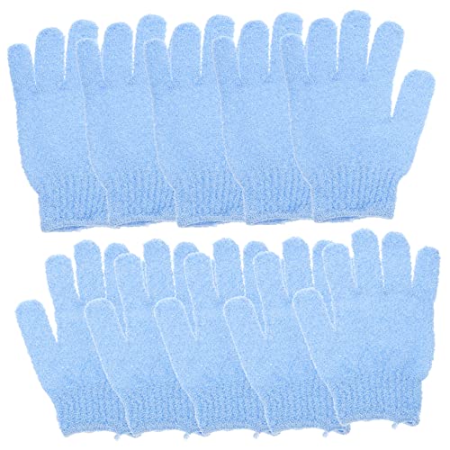 Ipetboom Dusche 10St Fünf-Finger-Badehandschuhe Handschuhe zum Reinigen Badeschwämme body scale duschhandschuh Gesichtsschwamm Peelings Badeschrubber Peeling-Handschuhe gefrostet Badetuch von Ipetboom