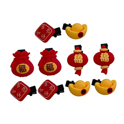 Ipetboom 10St Haarnadel des neuen Jahres in Rechnung gestellt Haarspangen für Damen haarschmuck silvester kopfschmuck chinesische haarspange chinesische neujahrshaarnadel Plastik von Ipetboom