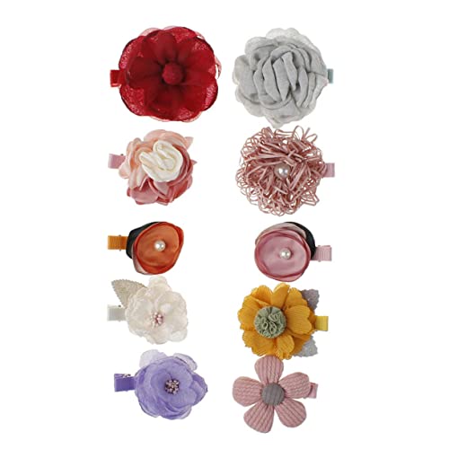 Ipetboom Kinderanzug 10St Haarspangen-Set für Kinder Haarschmuck für Kinder Niedliche Haarspangen für Kinder Blumenhaarspangen Mädchen Krokodilklemme Bögen Haarnadel Haarklammer Knopf von Ipetboom