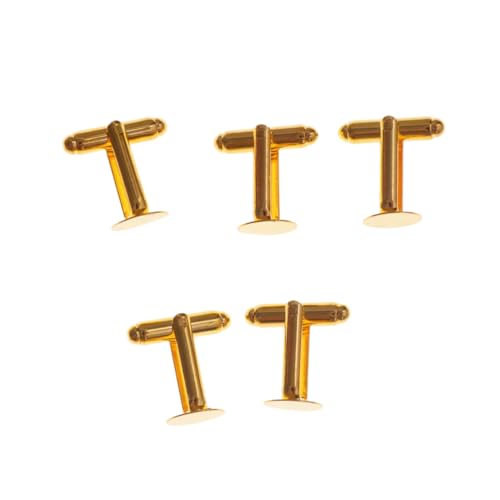 Ipetboom 10Stücke Hemdmanschettenknöpfe Metall Teiliges Goldene Manschettenknöpfe Für Formelle Anlässe Perfektes Für Männer An Geburtstagen Weihnachten von Ipetboom