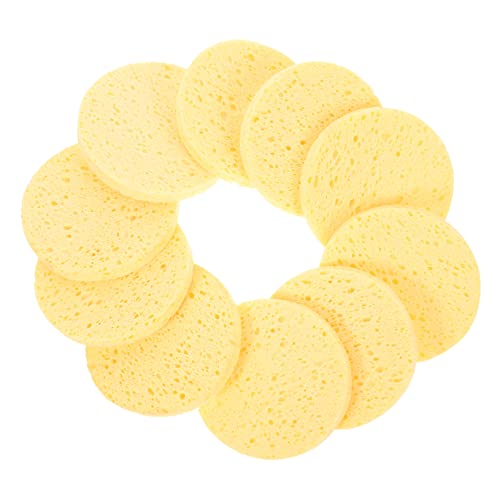 Ipetboom 10stücke Gesichtsreinigungsschwämme Aus Natürlichem Material Make-up-entferner-pads Für Unterwegs Leicht Zu Tragen Und Sanft Zur Haut von Ipetboom