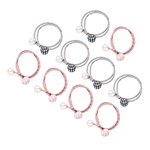 Ipetboom Armbänder 10St Haarseil haarschmuck Haarbänder perlmutt elastische krawatte Perlenhaarband Haargummis Tiara schöner Kopfschmuck Mädchen Haarkreis Koreanisch Pferdeschwanz von Ipetboom