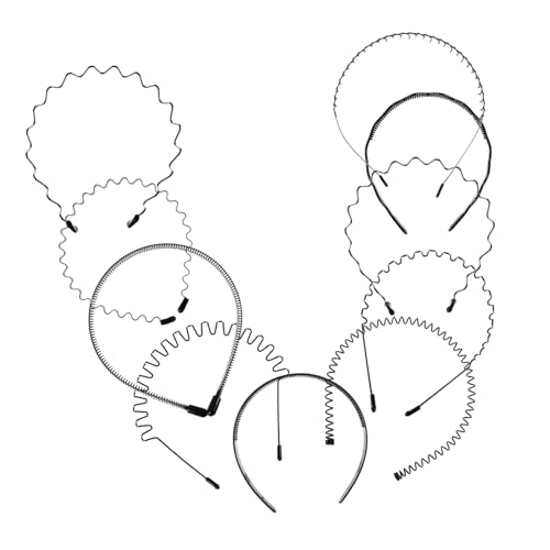 Ipetboom 10St Herren Stirnband Frühlingshaar Vintage Haarkamm Haargummis Stirnbänder für Männer wellenförmiges Haarband All-Match-Haarband rutschfest Kopfbedeckung Südkorea Mann Metall von Ipetboom