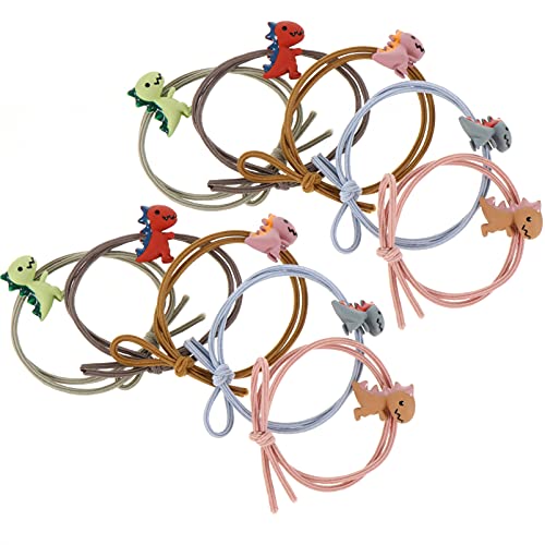 Ipetboom Süße Haargummis Mit Dinosaurier- Für Mädchen 10er-pack Cartoon-haarband Elastisches Haargummiband Haar-accessoires Für Jungen Und Mädchen von Ipetboom