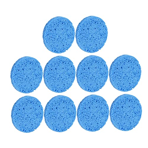Ipetboom 10stücke Makeup Entferner Schwämme Aus Holzpulpe Komprimierte Kosmetik- Für Gesichtsreinigung Und Make-up Entfernung Blau Für Hauttypen von Ipetboom