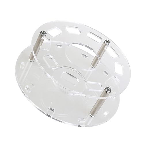 Ipetboom 10stücke Kosmetikregal Ovaler Make-up-pinselhalter Trockengestell Organizer Transparent Werkzeug Stabiles Design Großer Tragkraft von Ipetboom