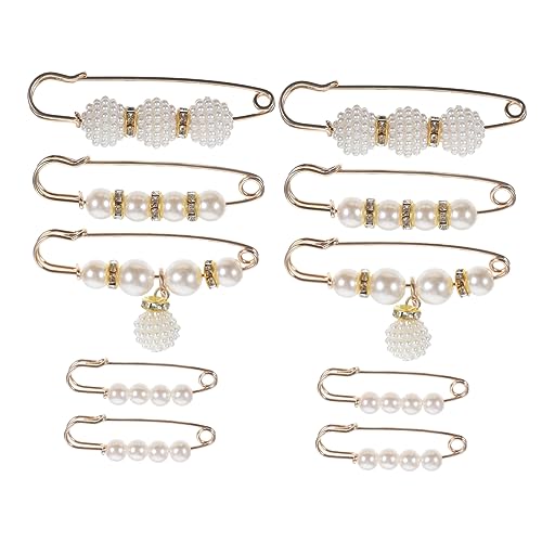 Ipetboom 10stücke Sicherheitsnadel Für Damen Broschen Für Kleidung Schalnadel Pullovernadel Sicherheitsnadel Für Hosen Broschennadel Für Damen Für Schal Für Pullover Kleid Pin von Ipetboom