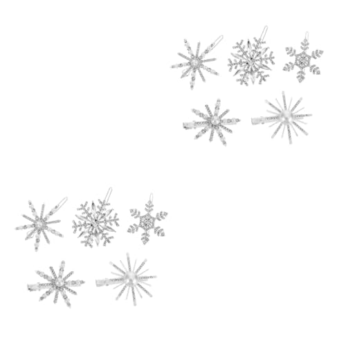 Ipetboom 10stücke Teiliges Schneeflocken-haarspangen Mit Perlen Elegante Haaraccessoires Für Frauen Für Hochzeiten Partys Und Alltag Geeignet Für Verschiedene Haartypen von Ipetboom