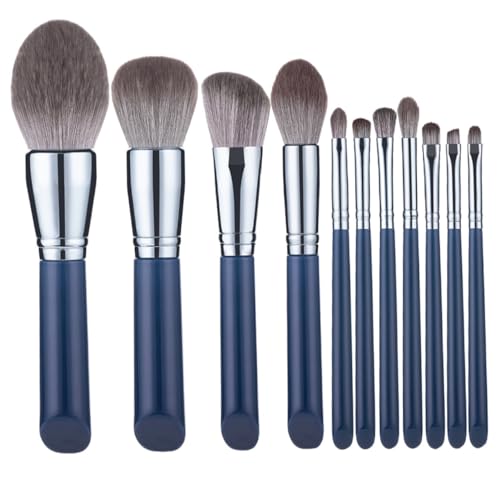 Ipetboom 11 STÜCKE Teiliges Make Up Pinselset mit Holzgriff und Weichen Synthetischen Borsten für Foundation Lidschatten und Gesichtskontur Langlebig Leicht zu Reinigen für Anfänger und von Ipetboom