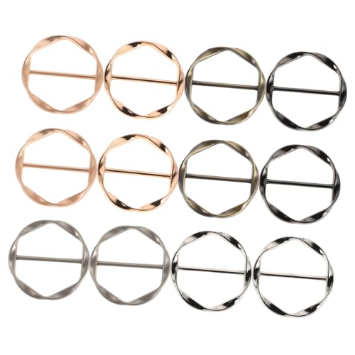 Ipetboom 12stücke Shirt Clips Fixierung Von T-shirt Säumen Verstellbare Schalringe Für Damen Praktische Und Stilvolle Bekleidungsaccessoires Verschiedenen Farben von Ipetboom