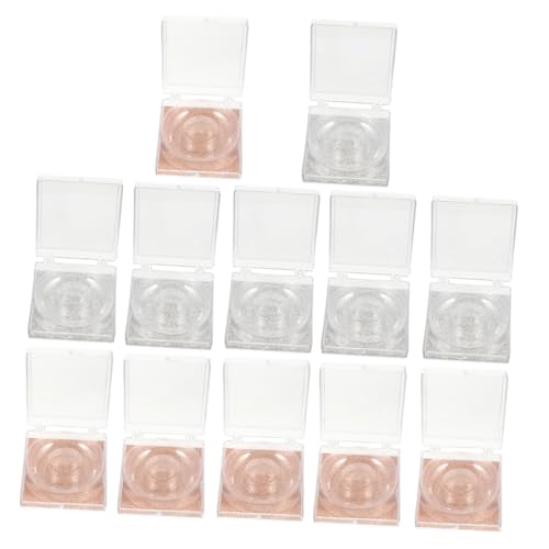 Ipetboom 12stücke Leere Wimpern Verpackungsboxen Glitzer Wimpern Aufbewahrungsboxen Kunststoff Wimpernetui Organizer Schale von Ipetboom