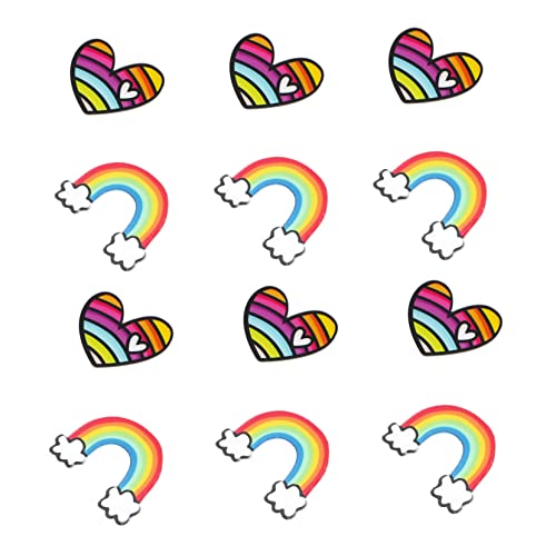 Ipetboom 12 Stück Regenbogen Broschen Farbige Abzeichen für Kleidung Tasche und Schals Langlebig und Einzigartiges für Mode und Accessoires von Ipetboom