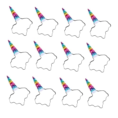 Ipetboom 12stücke Einhorn Haarreif Für Junge Mädchen Weihnachten Stirnband Haarspange Aus Hochwertigen Materialien Kreative Party Accessoires Für Mädchen von Ipetboom