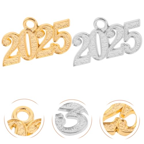 Ipetboom 12 Stück Teiliges Anhänger aus Hochwertiger Legierung Großes Zahlen deko für DIY Schmuckherstellung Silber Goldfarbene Charms für Armband Schlüsselanhänger Basteln von Ipetboom