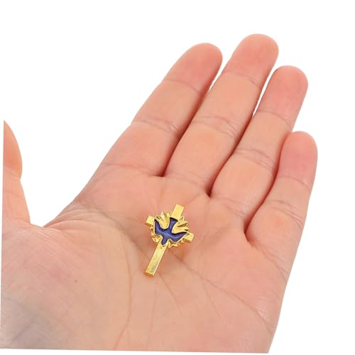 Ipetboom 12stücke Tauben-taschenbrosche Im Vintage-stil Religiöse Anstecknadeln Aus Emaille-legierung Kreuztaschen-anstecknadeln Für Brust Rucksack Kleidung Taschen Hüte von Ipetboom