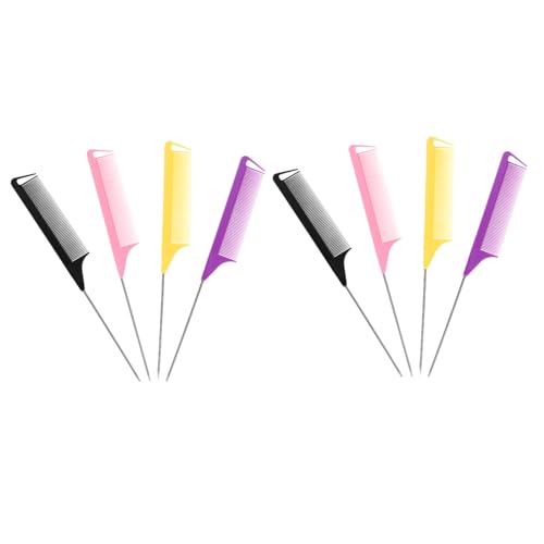 Ipetboom 12 Stück Teiliges Pintail Kämme aus Hochwertigem Kunststoff Hitzebeständig und Antistatisch für Haare Färben und Stylen zu Hause Geeignet für Männer Frauen von Ipetboom