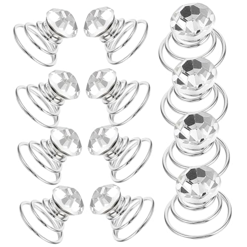 Ipetboom 12 Stück Teiliges Strass Funkelnde Haarklammern für Frauen Mädchen Eleganter Haarschmuck Einfache Anwendung für Hochzeit und Alltag Modische Haar accessoires von Ipetboom