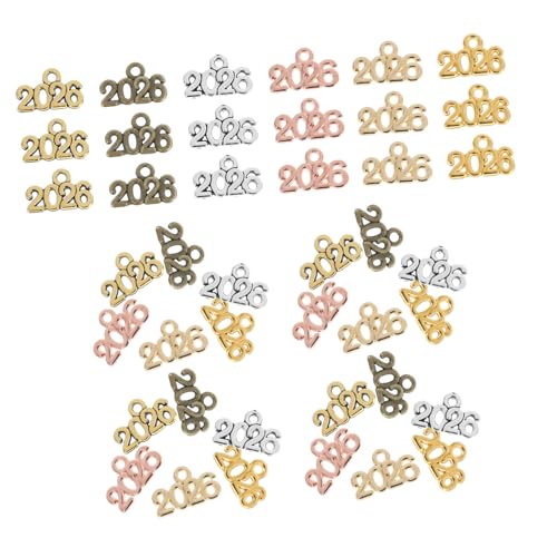 Ipetboom 120 Stück Metall Schlüsselanhänger Charme 2026 Abschluss Gedenk Anhänger für Selbstgemacht Bastelbedarf Vielseitig Einsetzbar Legierung Kreatives Zubehör von Ipetboom