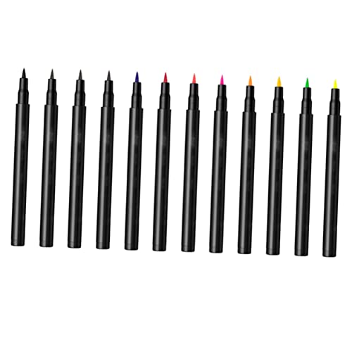 Ipetboom Make-up-Zubehör 12st Farbiger Eyeliner Zubehör Für Augen-make-up Windrad Haarspange Farbige Eyeliner Eyeliner-stift Schminkkasten Buntstifte Selbst- Abs Mädchen Frau Make-up-tools von Ipetboom