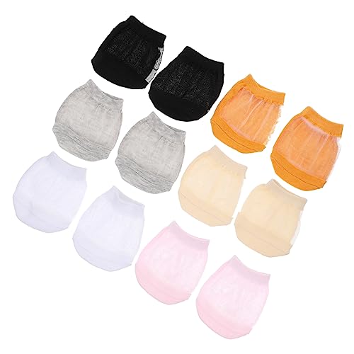 Ipetboom 12St Atmungsaktive Vorfußsocken Damensocken eisseidensocken Mädchen Socken Retro-Fahrradsitz kuschelige socken für damen sockenschuhe Frauen unsichtbare Socken Bootssocken nahtlos von Ipetboom