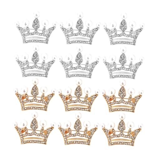 Ipetboom 12stücke Kronen Brosche Für Damen Kleidung Legierung Brosche Revers Dekoration Anstecknadel Für Schals Taschen Und Kopftücher von Ipetboom