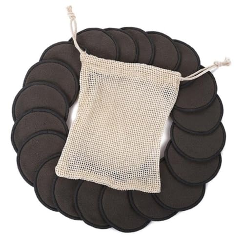 Ipetboom 12stücke Make-up-entferner-pads Aus Bambusfaser Wiederverwendbar Für Gesicht Und Augen Mit Aufbewahrungstasche Für Reisen Und Tägliche Reinigung von Ipetboom