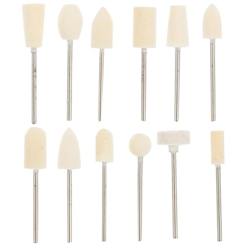 Ipetboom 12stücke Nagelbohrer Wolle Nagel Datei Bits Für Maniküre Und Pediküre Werkzeug Für Acryl Gel Nägel Polnisch Entfernung Geeignet Für Profis Und Eigengebrauch von Ipetboom