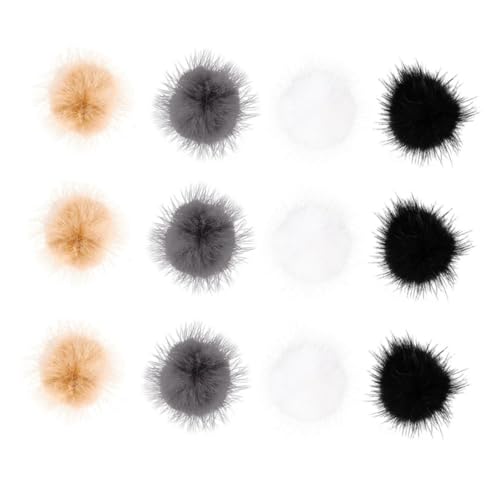 Ipetboom 12stücke Nageldekorationen Aus Plüschballen Diy-nagelteile Maniküre-aufkleber Langlebig Und Sicher Für Nailart-zubehör Leicht Zu Reinigen Kreative Form Für Nagelkunst von Ipetboom