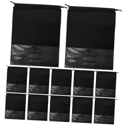 Ipetboom 12stücke Reiseschuhbeutel Mit Kordelzug Vlies Taschen Zum Packen Von Hausschuhen Sandalen Lederschuhen Kinderschuhen Wanderschuhen Geldbörsen Kleidung Handtaschen Waschbar Und Wied von Ipetboom